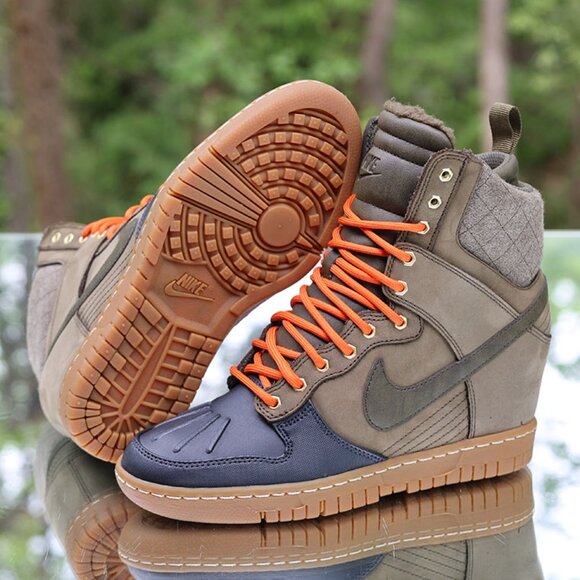 Nike Dunk Sky Hi Sneakerboot 2.0 Dark Loden Raspberry - Picture 4 of 13